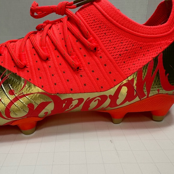 New Puma Future Z 2.4 Neymar JR FG AG Coral Gold Soccer Cleat Men’s 7 - Picture 11 of 13